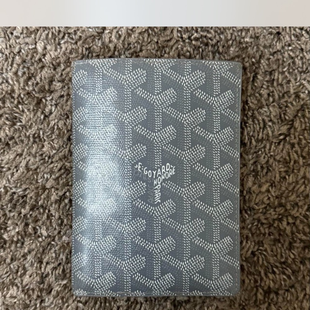Goyard Gray Monogram Passport Cover